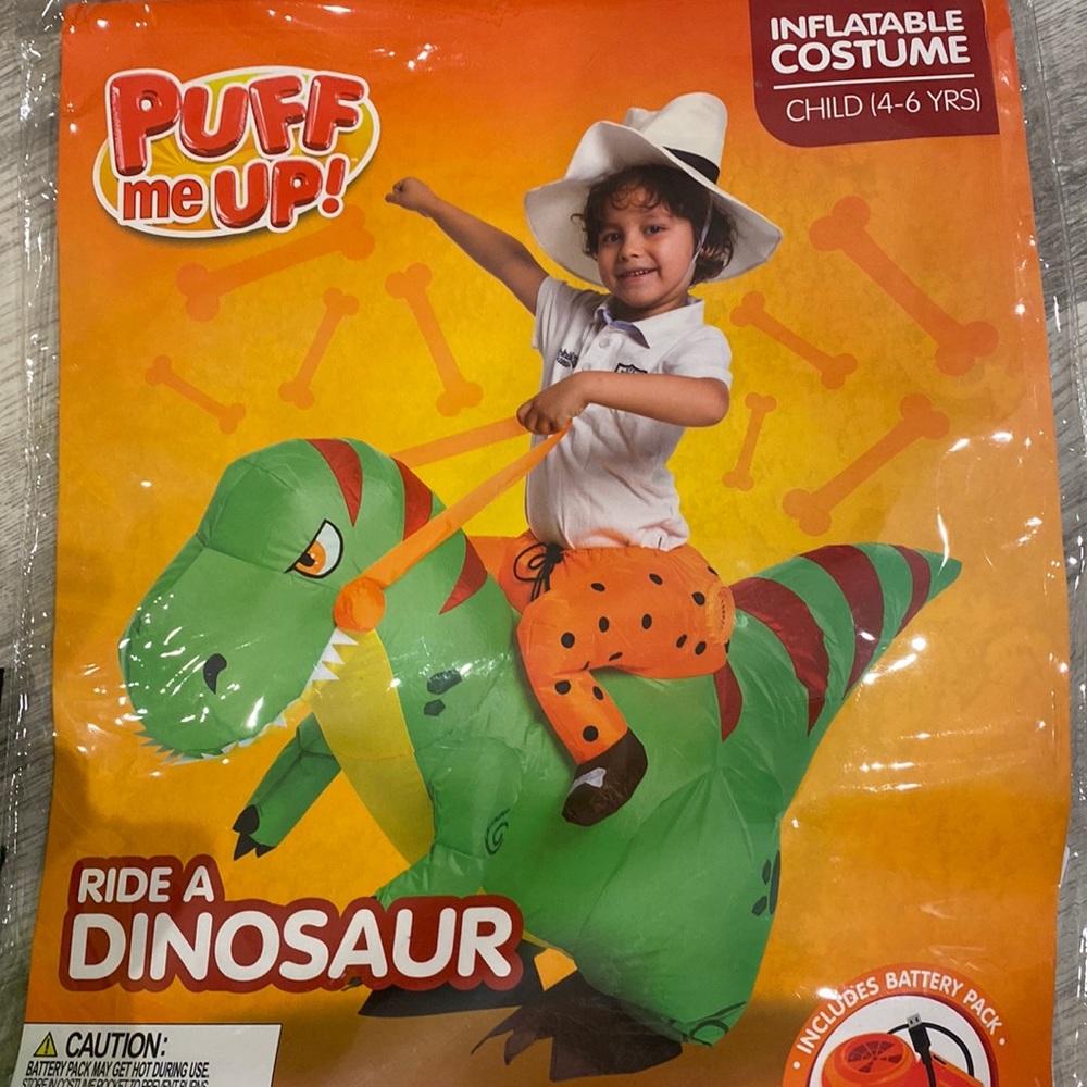 inflatable dino kids costume